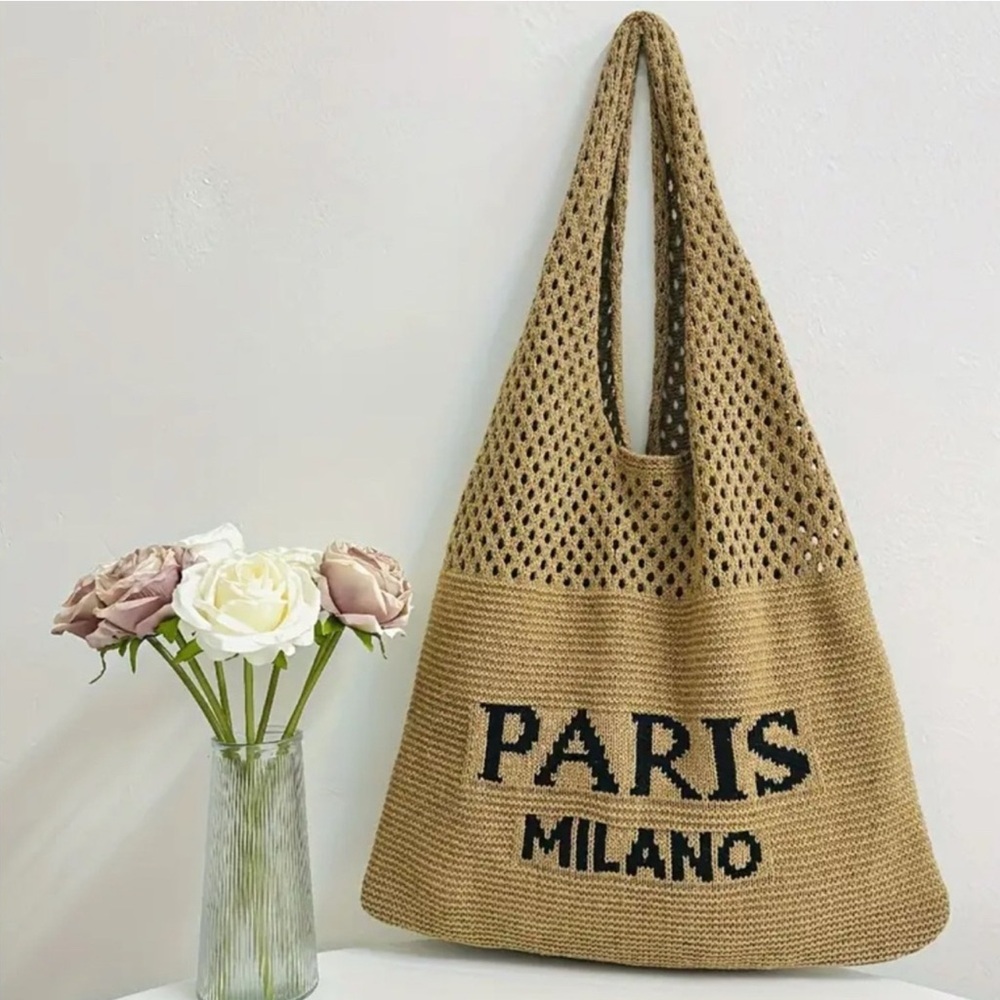 Paris Milano Tan Tote Bag